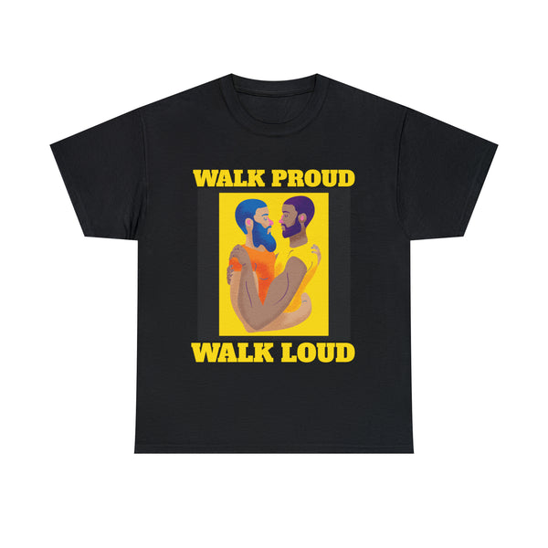 Walk Proud Walk Loud Pride Day Parade Shirt Gay Lesbian LGBT Tshirts Shirts for Women Plus Size