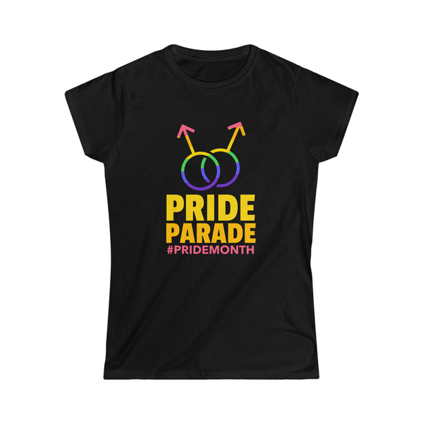 Pride Parade LGBTQ Flag Lesbian Pride Month Rainbow Gay Women Tops