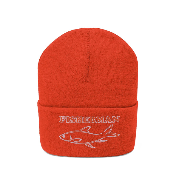 Fisherman Beanie Hats for Men Boys Winter Hat for Men Fishing Gifts Ice Fishing Gear Mens Christmas Gifts