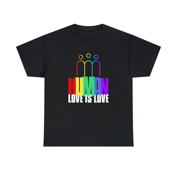 Human Shirt LGBT Pride Rainbow Flag Lesbian Gay Pride Ally Plus Size Tops for Women