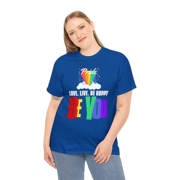 Be You LGBT Flag Lesbian Gay Pride Month Rainbow Transgender Plus Size Tops for Women