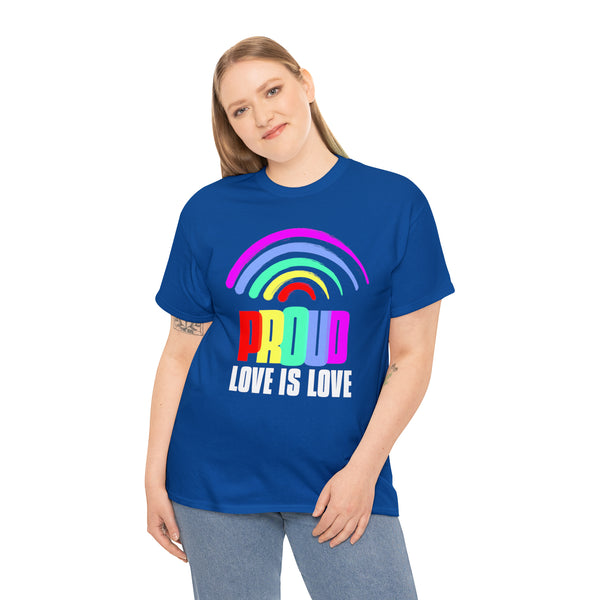 Proud LGBT Shirt Love is Love Shirt LGBTQ Gay Lesbian LGBT Plus Size Clothing for Women