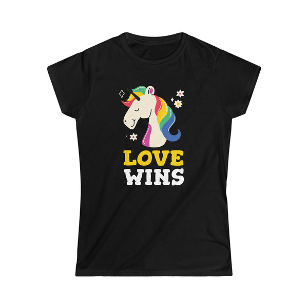 Love Wins LGBT Love Live Be Happy LGBT Flag Gay Pride Month Shirts for Women