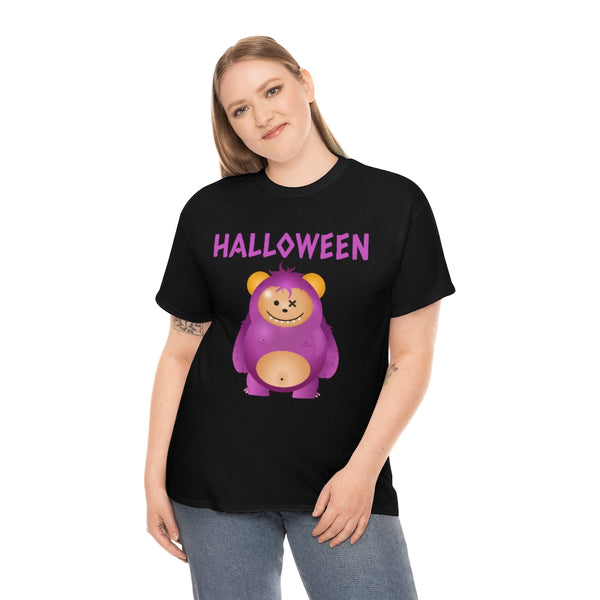 Funny Halloween Shirts for Women Plus Size 1X 2X 3X 4X 5X Purple Monster Plus Size Halloween Costumes for Women