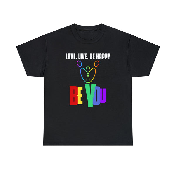 Be You LGBTQ Love Live Be Happy LGBT Flag Gay Pride Plus Size Clothing for Women