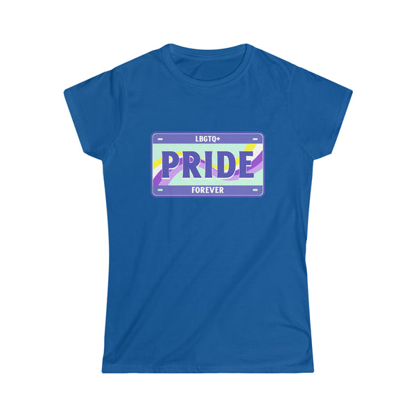 LGBTQ+ Forever LGBT Flag Gay Pride Month Lesbian Transgender Womens T Shirts