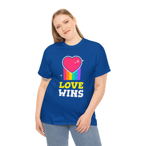 Love Wins Lesbian Gay Bisexual Transgender Queer LGBTQ Pride Plus Size Clothing for Women