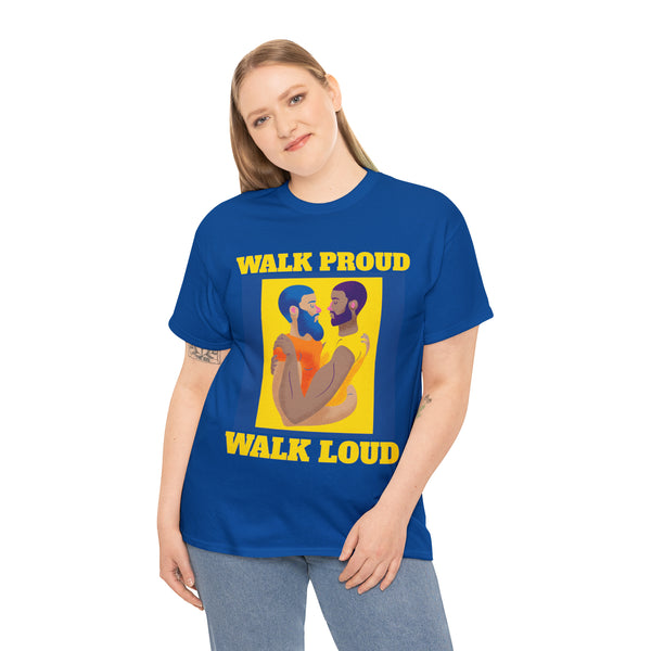 Walk Proud Walk Loud Pride Day Parade Shirt Gay Lesbian LGBT Tshirts Shirts for Women Plus Size