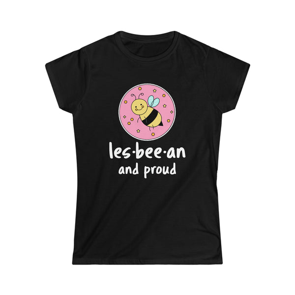 Lesbeean and Proud Bee Lesbian TShirts Womens Gay Pride Shirts for Women