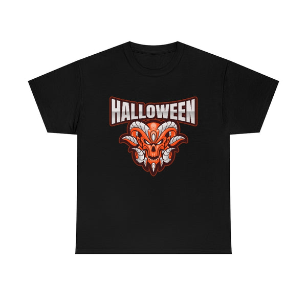 Devil Skull Shirt Mens Halloween Shirt Plus Size 1XL 2XL 3XL 4XL 5XL Evil Big Tall Halloween Shirts for Men