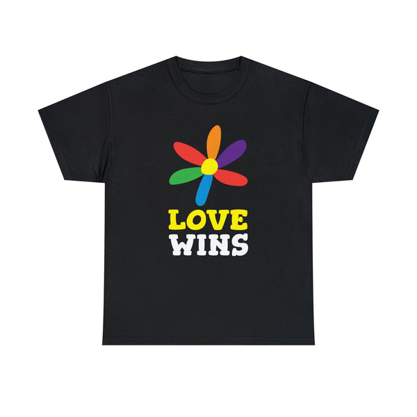 Love Wins LGBT Pride Rainbow Flag Lesbian Gay Pride Ally Plus Size Clothing for Women