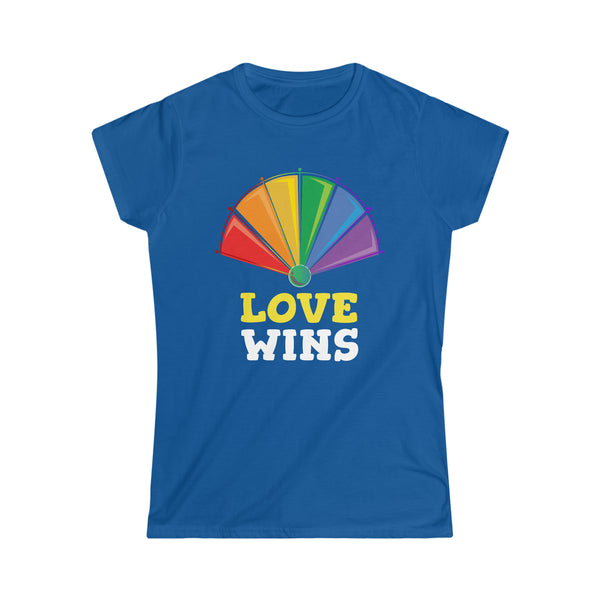 Love Wins LGBTQ Lesbian Gay Bisexual Transgender Queer Pride Shirts for Women