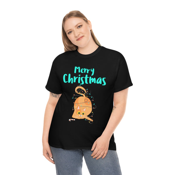 Funny Christmas Cat Plus Size Christmas Pajamas for Women Plus Size Christmas Shirt Womens Christmas Shirt