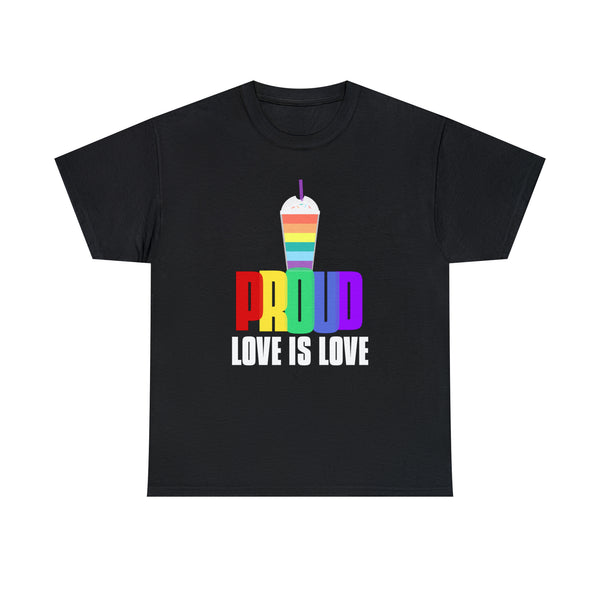 Proud LGBT Shirt Love is Love TShirt LGBTQ Pride Lesbian Gay Tshirts Shirts for Women Plus Size