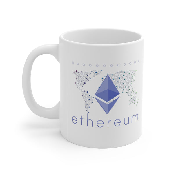 Ethereum Coffee Mug Crypto Coffee Mugs Cryptocurrency Ethereum Logo Gift ETH Shield Ethereum Merch