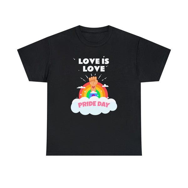 Love is Love Gay Pride Month LGBTQ Rainbow Lesbian Gay Plus Size Shirts for Women