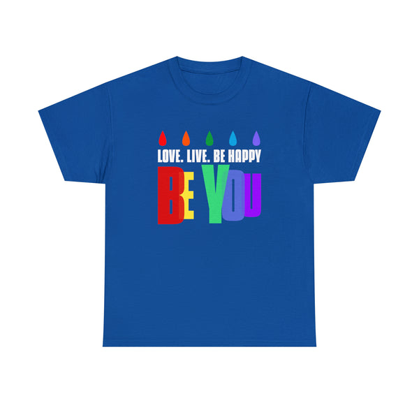 Be You Shirt LGBT Pride Rainbow Flag Gay Lesbian Pride Ally Plus Size Shirts for Women