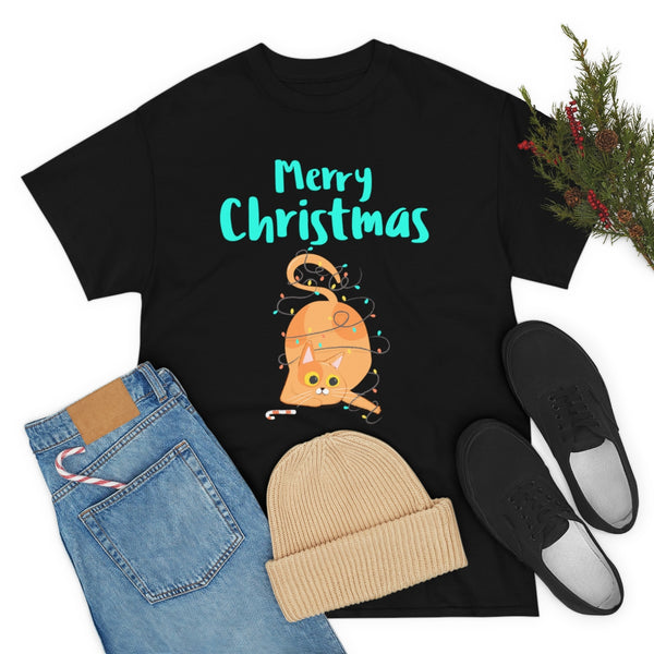 Funny Christmas Cat Plus Size Christmas Pajamas for Men Plus Size Christmas Shirt Mens Christmas Shirt