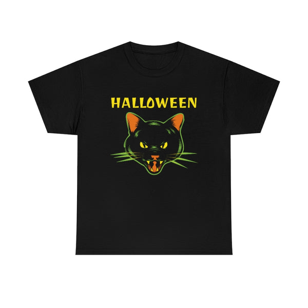 Black Cat Halloween Shirts for Men Plus Size XL 2XL 3XL 4XL 5XL Black Cat Shirt Plus Size Halloween Costumes