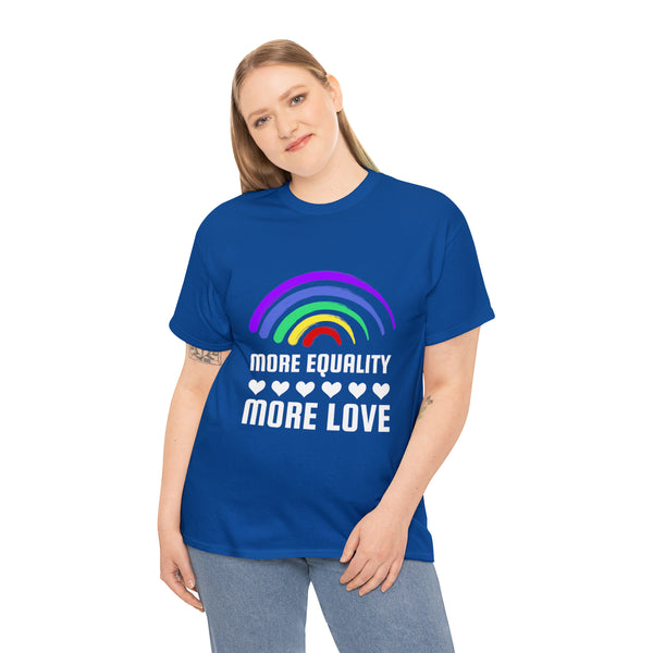 LGBT More Equality More Love LGBTQ Lesbian Gay Bisexual Womens Plus Size Tops