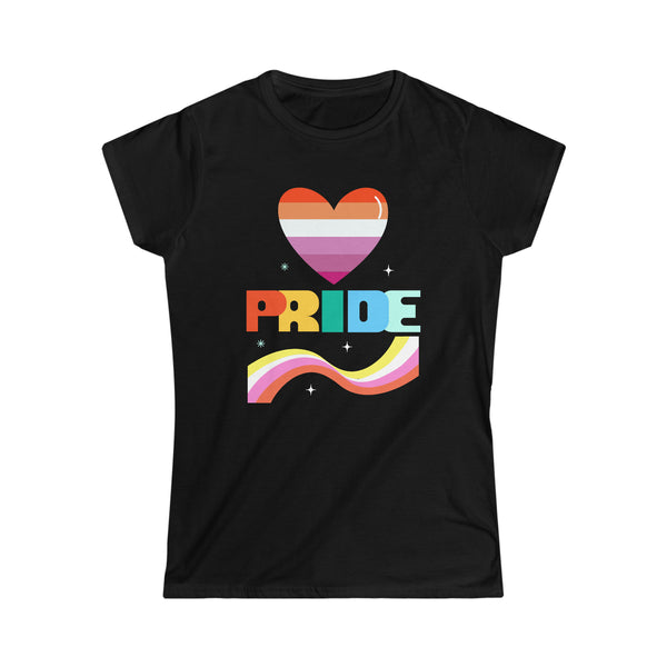 Pride LGBT Flag Lesbian Pride Month Transgender Rainbow Gay Shirts for Women