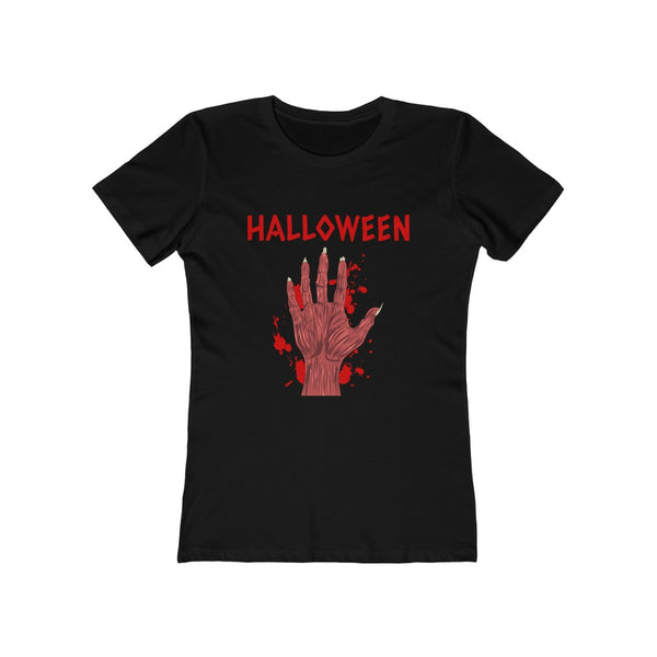 Bloody Hand Halloween Tshirts Women Scary Zombie Halloween Shirts for Women Halloween Gift for Her