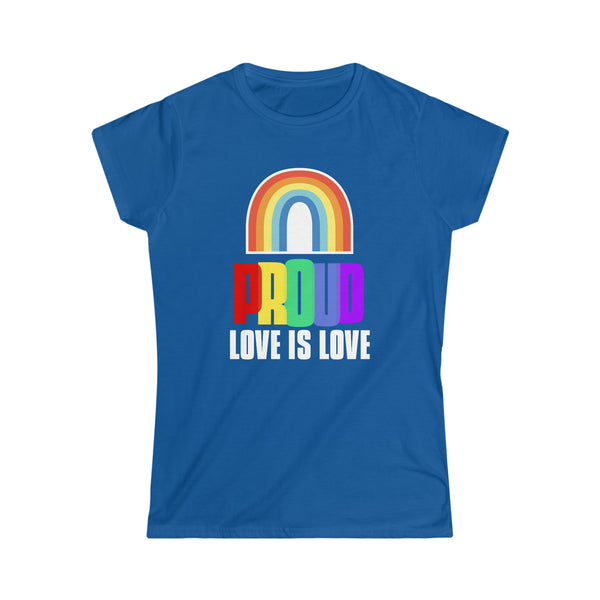 Proud LGBT Shirts Love is Love Shirt LGBT Pride Rainbow Gay Women Tops