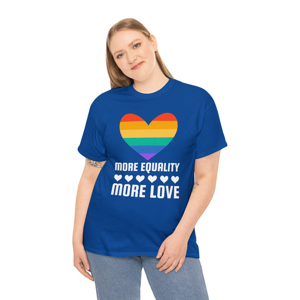 LGBT More Equality More Love LGBTQ Gay Lesbian Bisexual Plus Size Clothing for Women