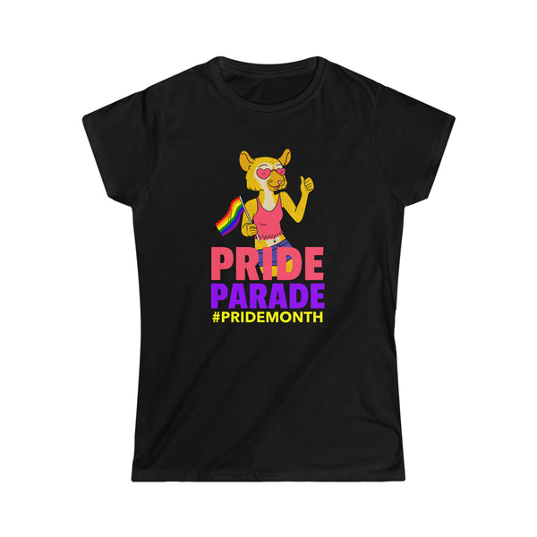 Pride Parade LGBT Flag Gay Pride Month Transgender Rainbow Shirts for Women