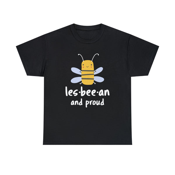 Lesbeean and Proud Bee Lesbian Shirt Gay Pride LGBT Equality Plus Size Tops for Women