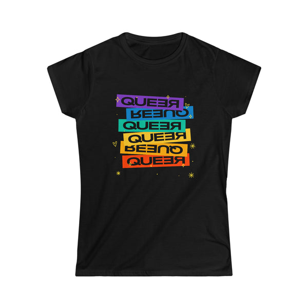 Queer Shirt Gay Pride Month Pride Day Rainbow Lesbian Gay Women Tops