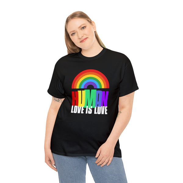 Human LGBTQ Rainbow Flag Gay Lesbian Pride Ally Plus Size Clothing for Women