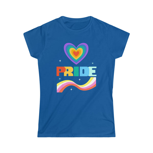 Pride Shirt LGBT Pride Rainbow Flag Lesbian Gay Pride Ally Womens T Shirts