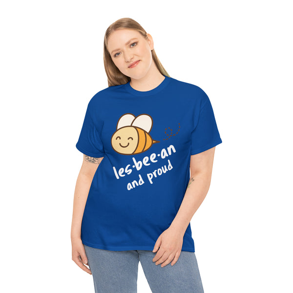 Lesbeean and Proud Bee Lesbian Shirt Womens Gay Pride LGBTQ Plus Size Shirts for Women