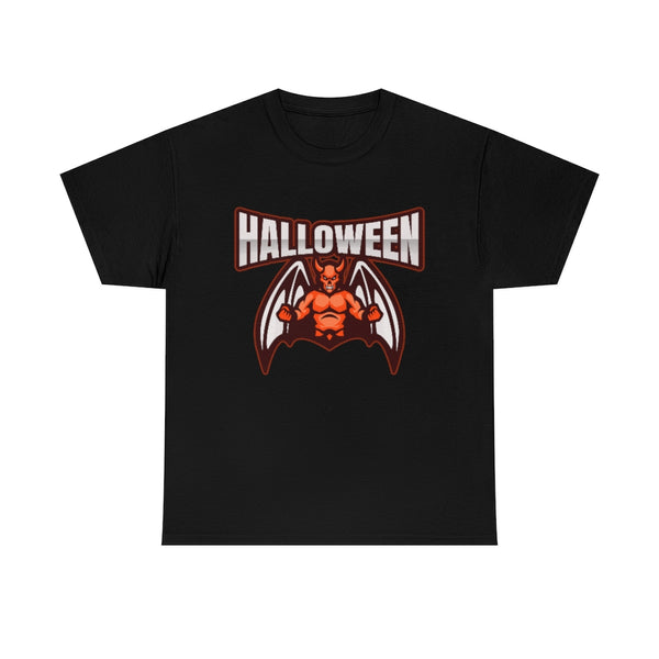 Gargoyle Devil Big and Tall Halloween Tshirt Men Plus Size Skeleton Halloween Costumes for Plus Size Men