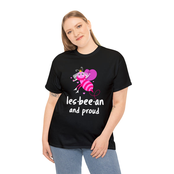 Lesbeean and Proud Bee Lesbian Shirts Gay LGBTQ Equality Plus Size Clothing for Women