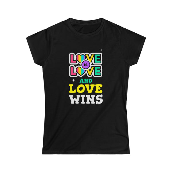 Love Wins Lesbian Gay Bisexual Transgender Queer LGBTQ Ally Shirts for Women