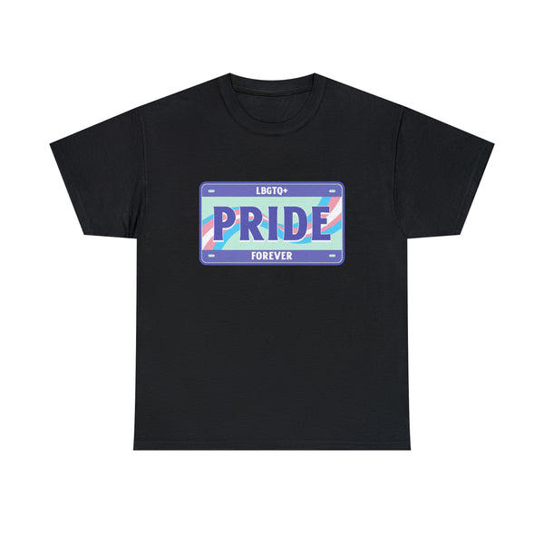 LGBTQ+ Forever License Plate LGBT Rainbow Flag Gay Pride Plus Size Shirts for Women