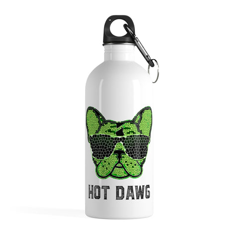 Hot Dog Stainless Steel Water Bottles Motivational Water Bottles + Carabiner & Key Chain Ring 14 oz