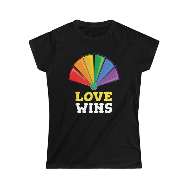 Love Wins LGBTQ Lesbian Gay Bisexual Transgender Queer Pride Shirts for Women