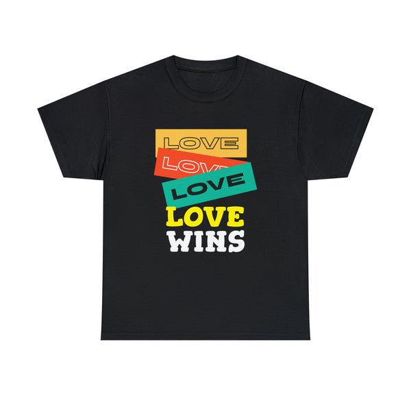 Love Wins Lesbian Gay Bisexual Transgender LGBT Ally Womens Plus Size Tops