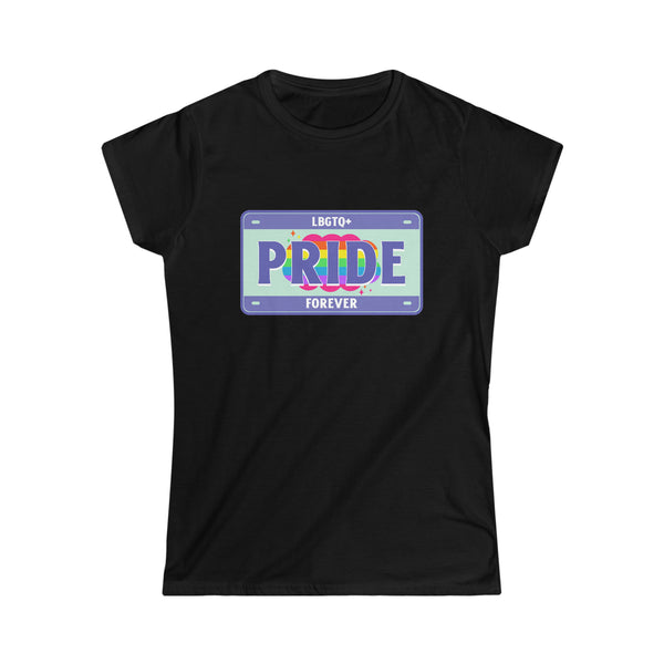 LGBTQ+ Forever LGBT Flag Gay Pride Day Lesbian Rainbow Shirts for Women