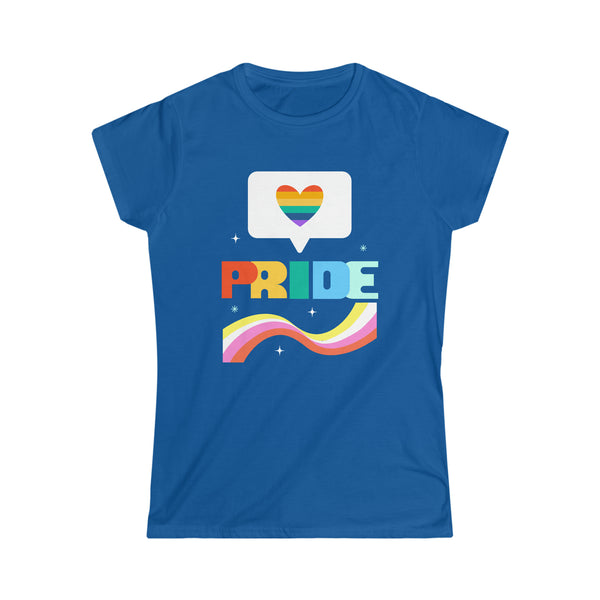 Pride LGBT Flag Gay Pride Month Rainbow Lesbian Transgender Shirts for Women