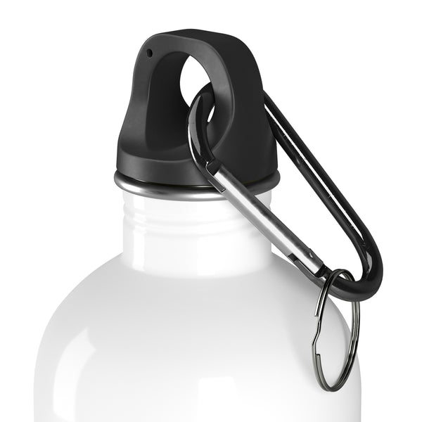 Happy Camper Stainless Steel Water Bottles Motivational Water Bottles + Carabiner & Key Chain Ring 14 oz