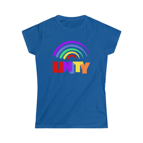 Unity Shirt LGBT Pride Rainbow Flag Gay Lesbian Pride Ally Womens Shirts