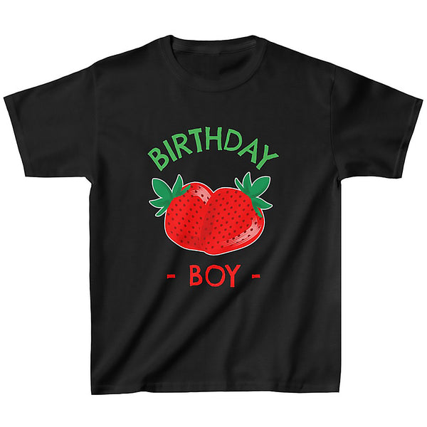 Birthday Shirt Boy Cute Birthday Boy Red Strawberry Birthday Shirt Birthday Boy Gift