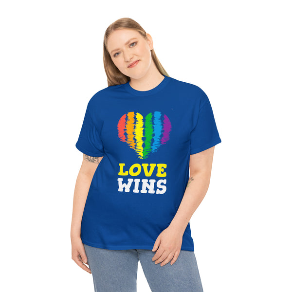 Love Wins LGBT Gay Pride Month Transgender Rainbow Lesbian Womens Plus Size Tops