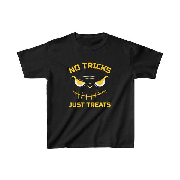 No Tricks Just Treats Pumpkin Shirt Boys Halloween Shirt Kids Halloween Shirt Halloween Shirts for Kids