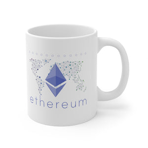Ethereum Coffee Mug Crypto Coffee Mugs Cryptocurrency Ethereum Logo Gift ETH Shield Ethereum Merch