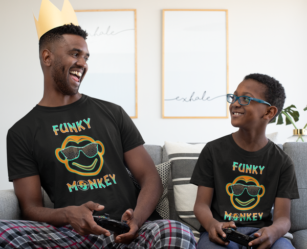 Funny T Shirts for BOYS - Funky Monkey Funny Shirts Boys Gamer Gifts - Cool Boys Tshirts - Fire Fit Designs